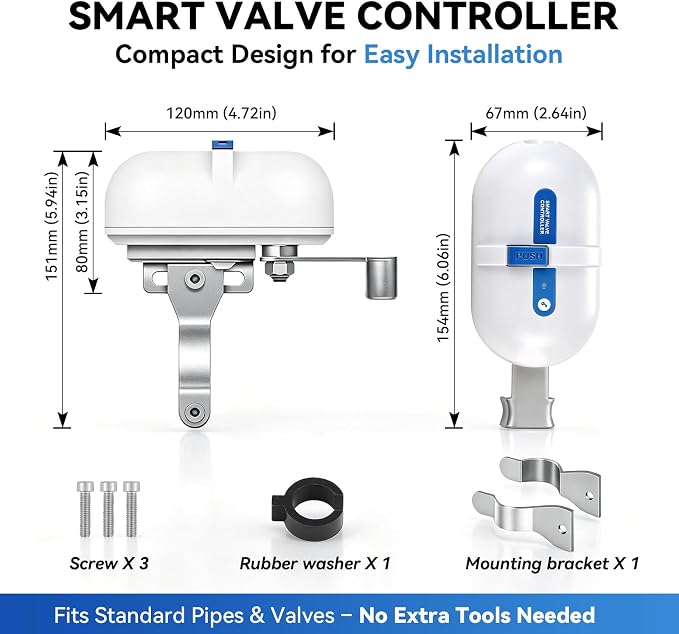 WiFi Smart Water Leak Detection & Auto Shut-Off Kit – 1 EVO Valve Controller + - Image 6
