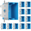 Single Gang Adjustable PVC Electrical Box, 21 cu. in, 12 Pack | Adjustable by Unknown