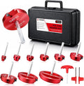 9Pcs PVC Pipe Reamer Kit, Durable Aluminum PVC Fitting Saver | Sch.40 CPVC ABS by Unknown