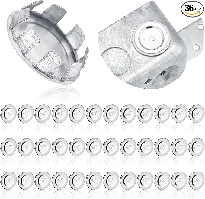 Yaocom 36 Pcs Knockout Seal Electrical Box Plugs by Yaocom
