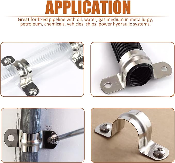ISPINNER 25pcs M5 Stainless Steel Rigid Pipe Strap - Image 4