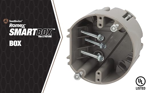 Southwire Electrical Box for Ceiling Fan, Light Fixture, 50lb Ceiling Fan and - Image 2