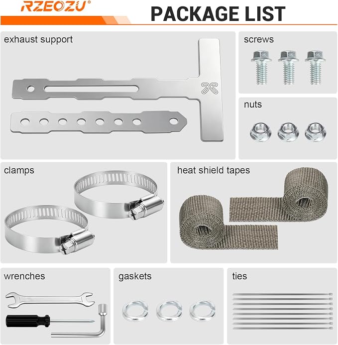 Steel Universal Exhaust Hanger, Flexible Muffler Support Bracket | Stainless - Image 9