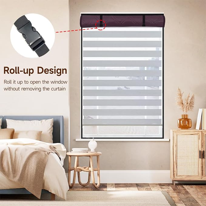 Winter Insulated Window Curtain 47"x63", Oxford Cloth Thermal Insulated Window - Image 5