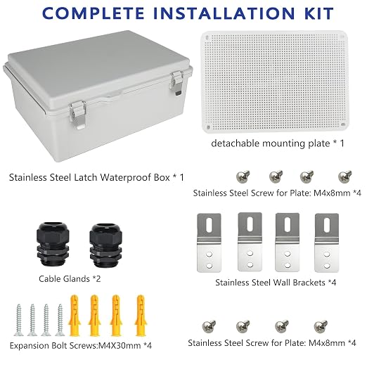 Electrical Junction Box, IP67 Waterproof Outdoor Box ABS Plastic Enclosure - Image 7