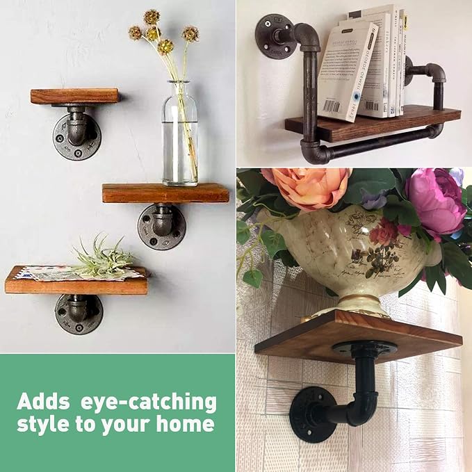 1" Black Pipe Fitting, 30 Pack 1" Black Floor Flange/Elbow/Tee Combo - Image 5