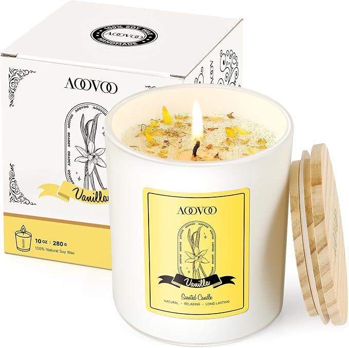 AOOVOO Vanilla Scented Candles for Women by AOOVOO