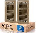4" x 8" Floor Register Vent Covers 2-Pack by VENTYUN