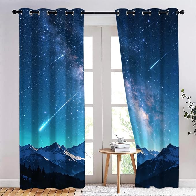 Starry Sky Blackout Curtains by Unknown