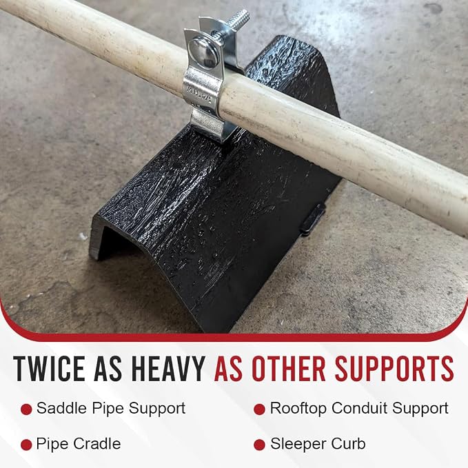 roof top Pipe Support CTL 4 Pack | 6" Pre-Cut - Image 3
