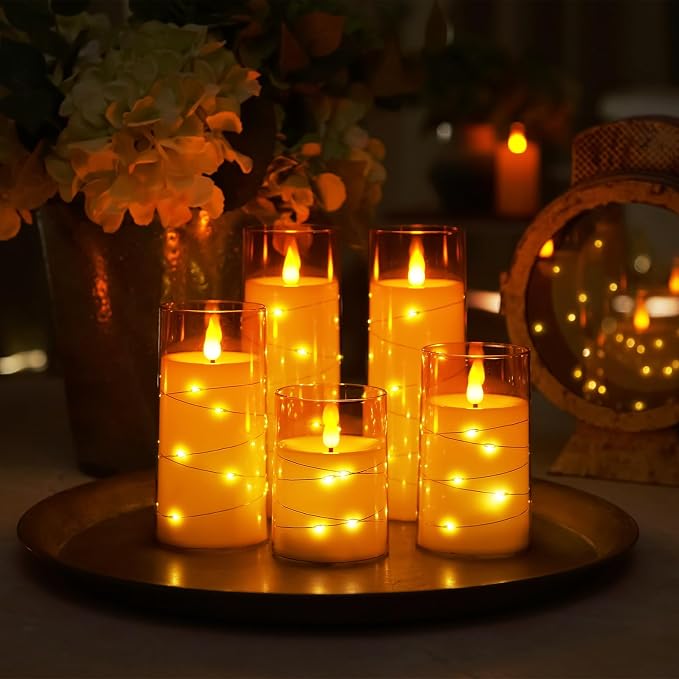 Homemory 9 Pcs Flameless Candles - Image 8