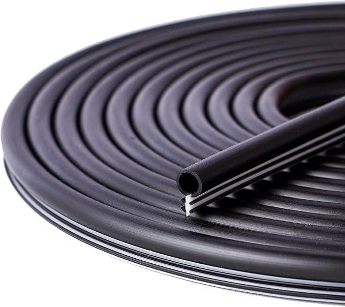 Bubble Kerf Mount Window Weatherstrip Seal 1/4" Bulb, Stiff Kerf Easily Applied by ZRNIDIYR