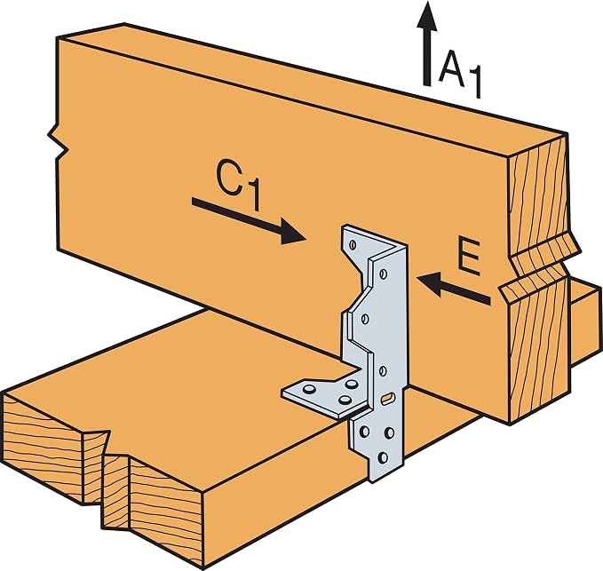 Simpson Strong-Tie A35 1-7/16 in. x 4-1/2 in. Galvanized Framing Angle - Image 7