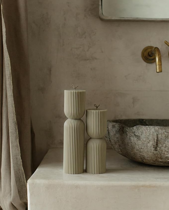 LAWA Hourglass Pillar Candle - Image 4