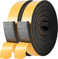 Self Adhesive Foam Tape Weatherstrip 1in x 3/8in x 20Ft High Density Foam by Kikerike