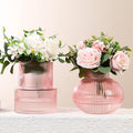 Ribbed Glass Vases, Modern Vase by YANWE