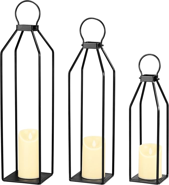 Perfnique Modern Farmhouse Lanterns, Decorative - Image 8