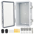 Electrical Junction Box, IP67 Waterproof Outdoor Box ABS Plastic Enclosure by Qukipet
