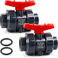 3/4 Inch True Union PVC Ball Valve, Full Port Slip Socket Water Valve by Boltigen