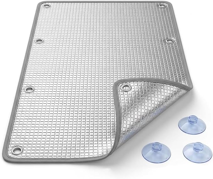 Reflective Window Film Privacy, Heat Control Aluminum Foil Window Insulation Kit by Unknown