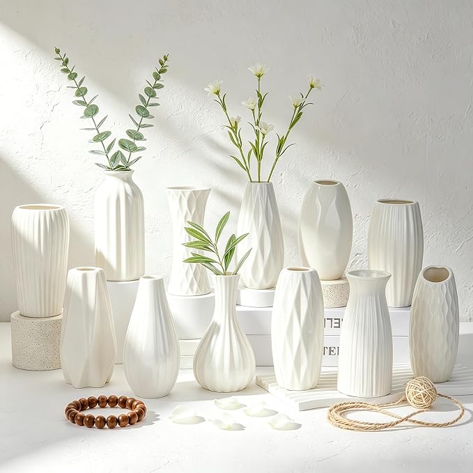 BEAHOT Ceramic Bud Vase Set of 12 by BEAHOT