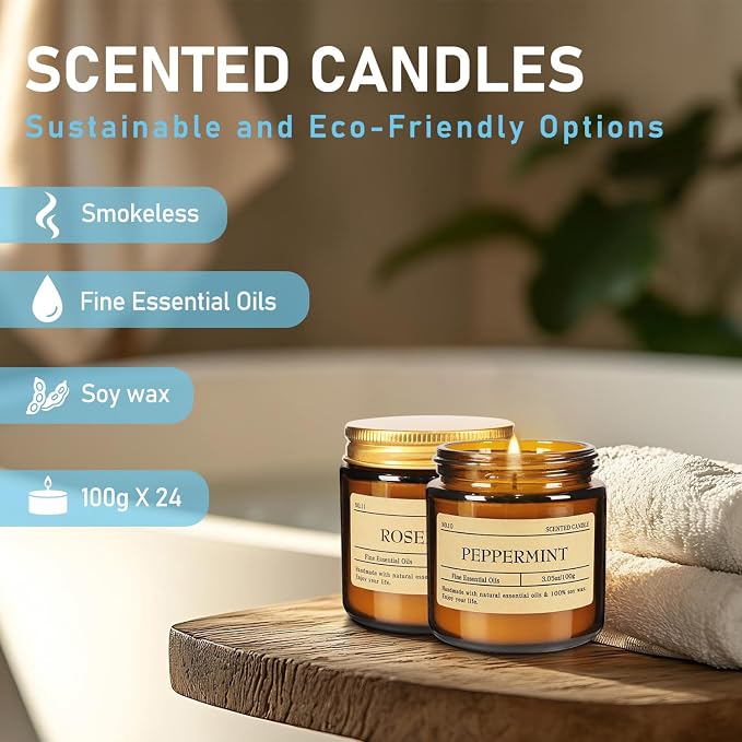 Scented Candle Set 24 Pack, Candle - Image 5