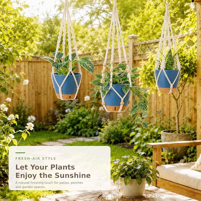 3 Set Self Watering Hanging Planter - Image 4