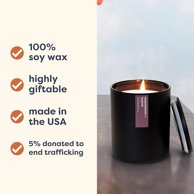Passionfruit & Ginger Scented Candle - Image 3