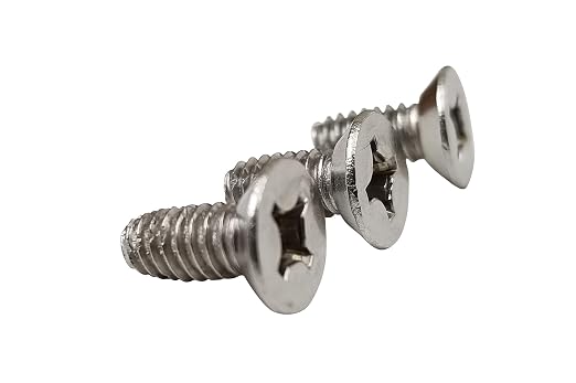 Machine Screws for Door Hinges Satin Nickel #12-24 x 1/2 Inch 24-Pack by HingeOutlet