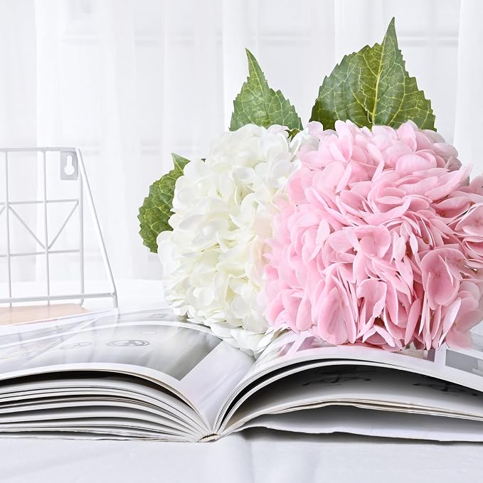 4Pcs Real Touch Hydrangea Artificial Flowers - Image 4