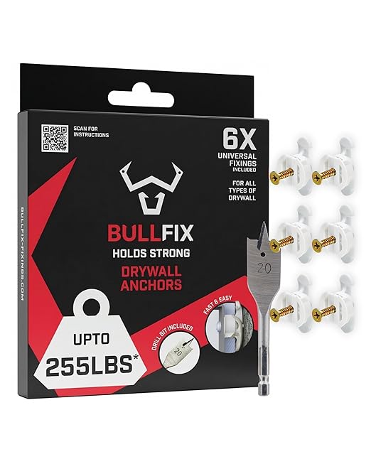 Universal Plasterboard Fixings Heavy Duty by BullfixHeavyDutyDrywallFix
