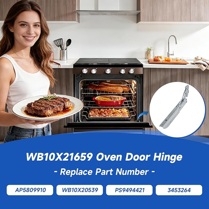 WB10X21659 Oven Door Hinge Compatible - Image 5