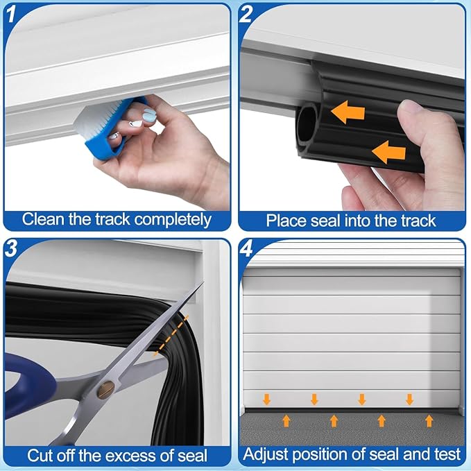 Garage Door Bottom Seals Rubber 10FT Weather Stripping Weatherproof Seal - Image 7