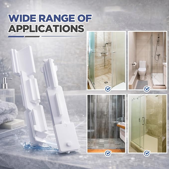 Novabright 8 Pack Sliding Shower Door Bottom Guide, Track Sill Guide - Image 7