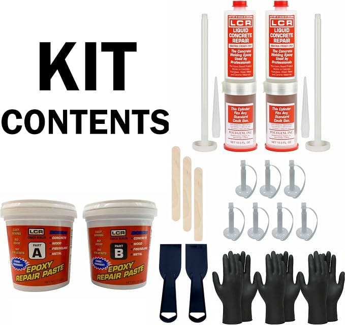 Polygem LCR Epoxy Concrete Crack Repair Kit - Image 4