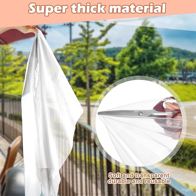 Beveer Window Insulation Kit 26 x 38 Inch, Cuttable Film, Waterproof | Window - Image 3