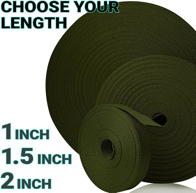 Webbing Strap, 3/4" to 2", 10-50 Yds, EDC gear, backpack repair and pet dog - Image 9