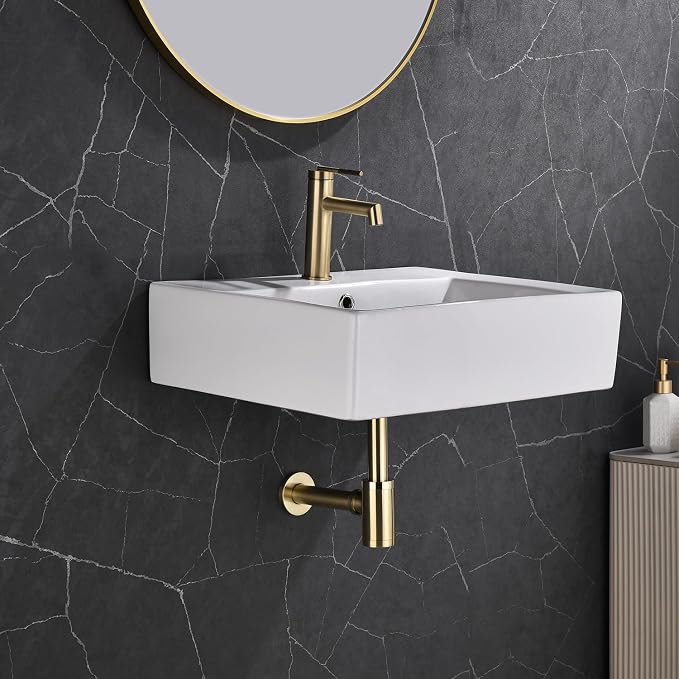 Bathroom Sink Stopper P-Trap Complete Set Adjustable Bottle Trap Solid Brass - Image 2