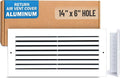 Fits 14x6 Hole | Aluminum Return Air Grille by Handua | Vent Cover Grill by Handua