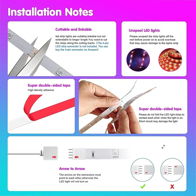 Tenmiro Led Strip Lights 130ft Smart Light Strips - Image 7