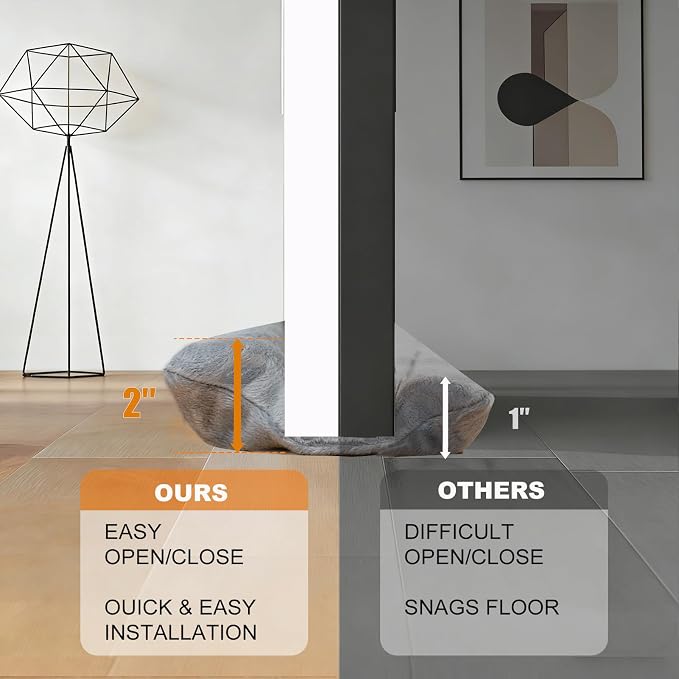 Under Door Draft Stopper 30-38" Adjustable Wind Stopper - Image 3