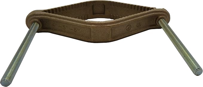 4-1/2" to 6" Bronze Water Pipe Ground Clamp - Image 2