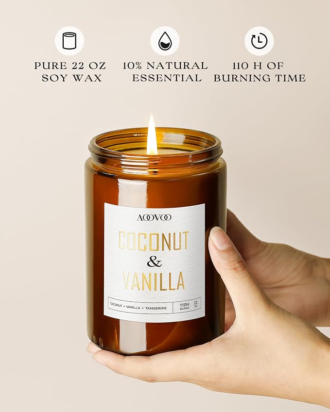 AOOVOO Vanilla Coconut Candle - Image 3