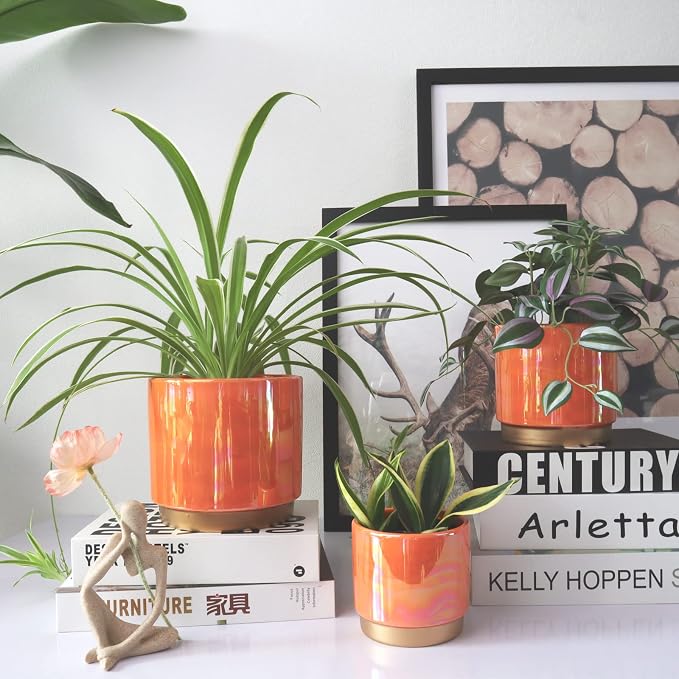 Gepege Ceramic Plant Pots for Indoor Plants, Planters - Image 7