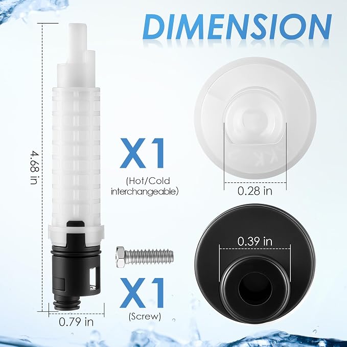 Hot or Cold Shower Cartridge Compatible - Image 2