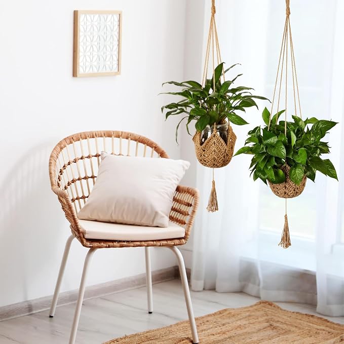 Shappy 3 Pack Boho Macrame Plant Hanger - Image 7