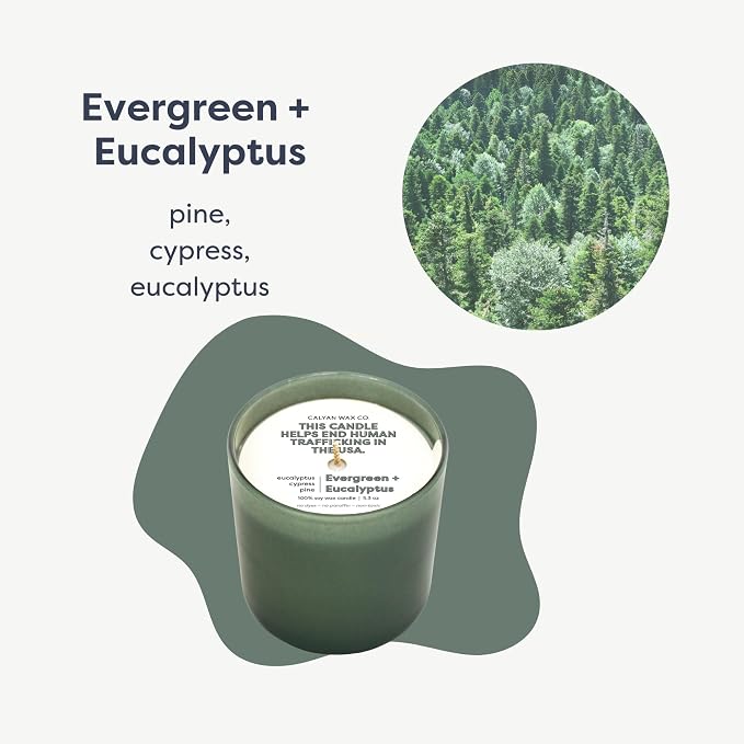 Dignity Series Evergreen & Eucalyptus Bourbon Scented Candle | 35 Hour Burn - Image 2