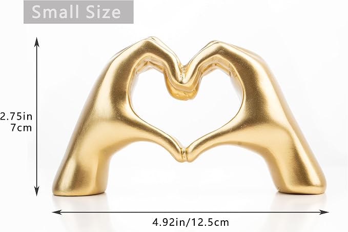 Small Heart Hands Sculpture Decor - Image 4