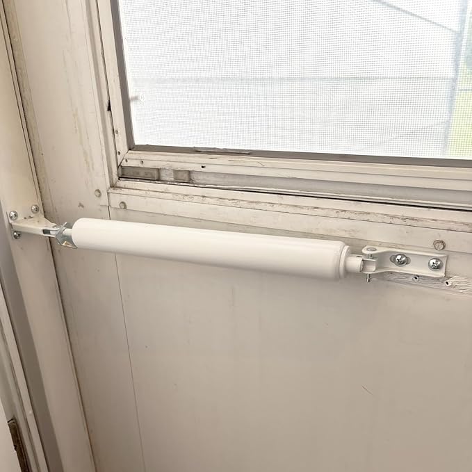 Pneumatic Door Closer Kit for Screen and Storm Doors, Includes Push Button - Image 7