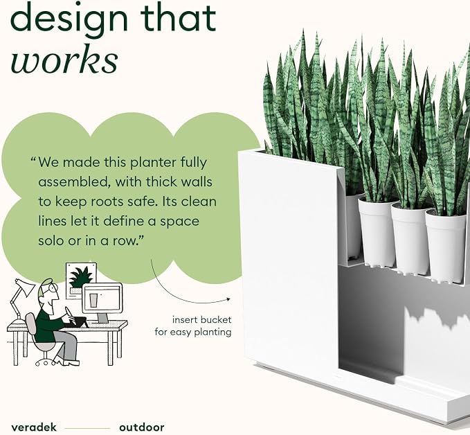 Veradek Block Series Span Planter - Image 3